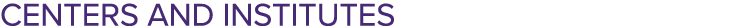 centers and institutes