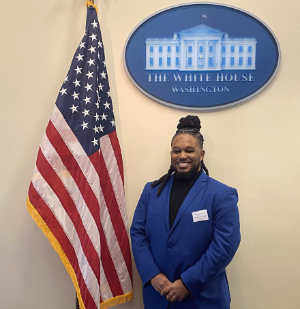 Photo of DeKeitra Griffin at the White House.